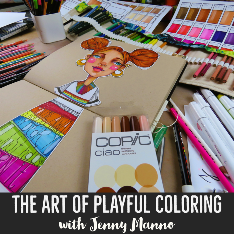 The Art Of Creative Coloring with Jenny Manno – Olga Furman Art