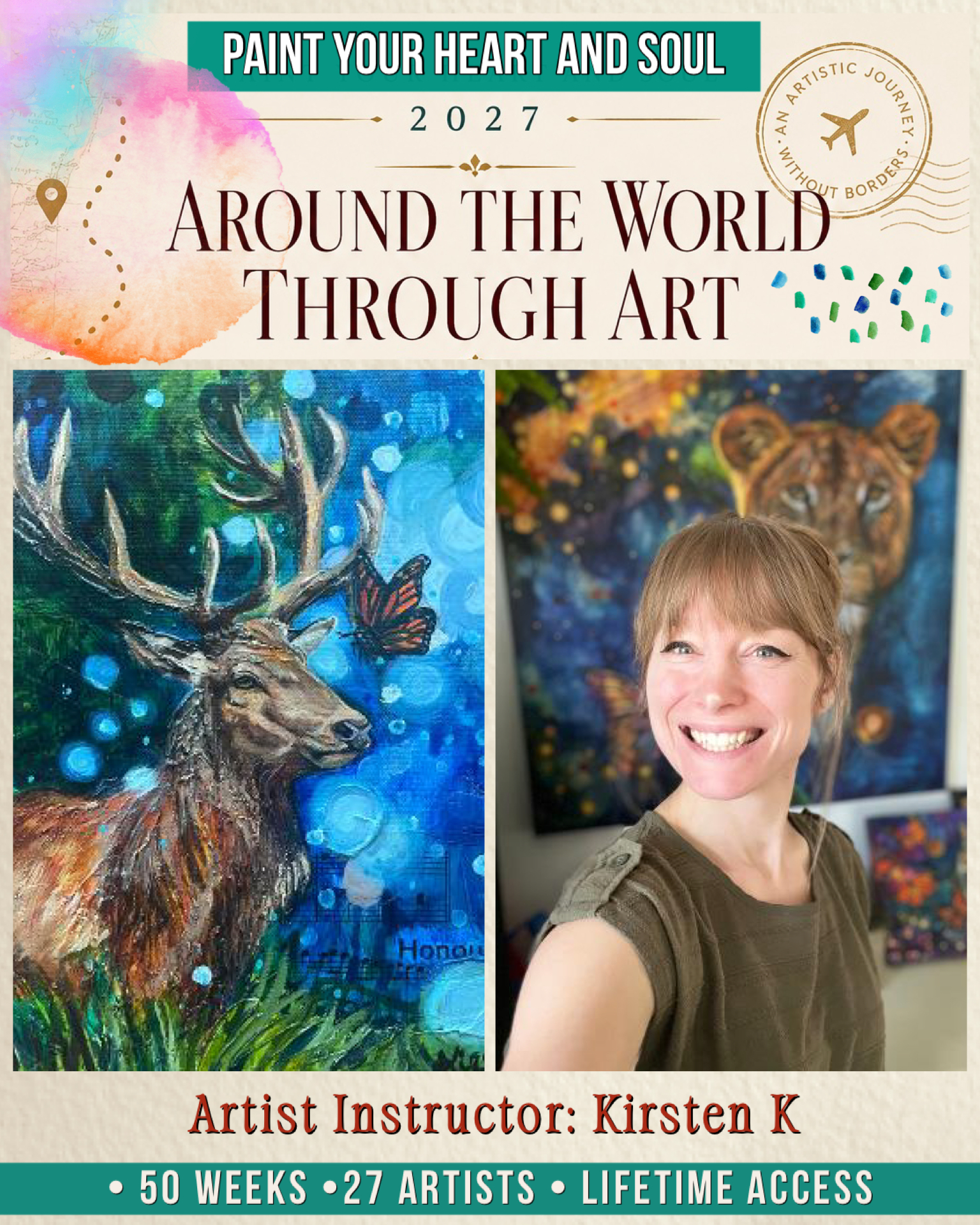 *New! Paint Your Heart and Soul 2027 - Around the World Through Art - Image 4