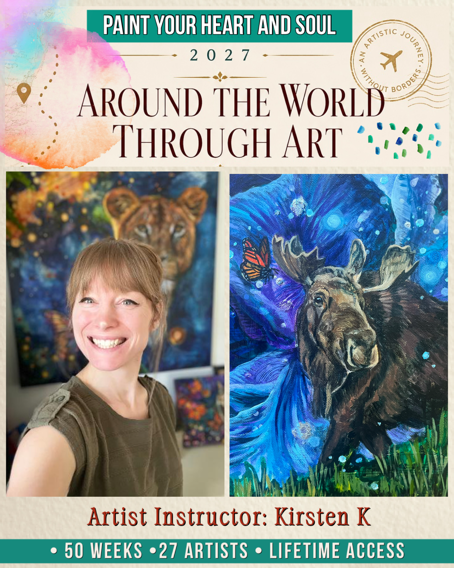 *New! Paint Your Heart and Soul 2027 - Around the World Through Art - Image 3