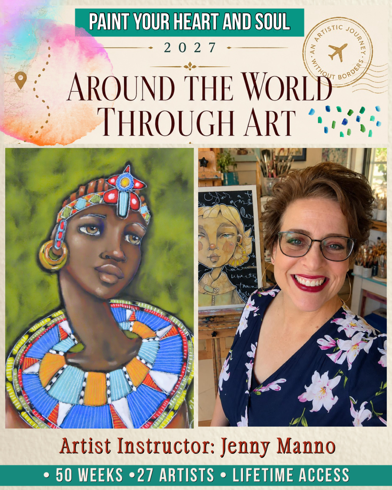 *New! Paint Your Heart and Soul 2027 - Around the World Through Art - Image 2
